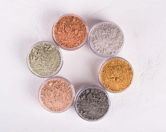 Multi Clay Powder Collection | Botanical Face Mask Powder | Plant-Based Skincare (150 Gram)