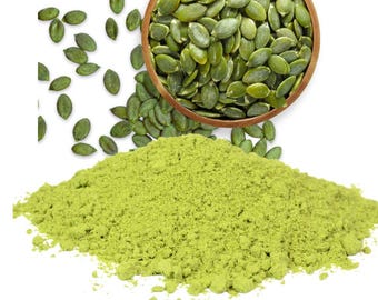 Pumpkin Seeds without Roasted and Powder | Kaddu Seeds Whole & Ground | Pepita Seed | Cooking, Smoothie and Snack Use