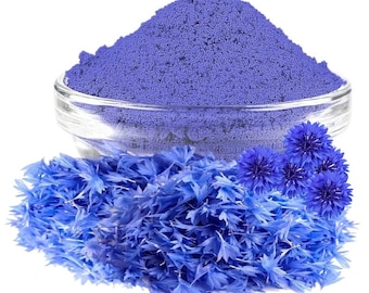 Dried Blue Cornflower Petals | Centaurea Cyanus Powder for Tea, Skincare, Crafts