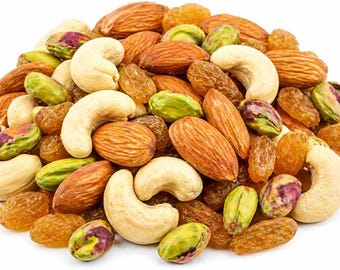 Dry Fruits Selection: Almond, Cashew, Pistachio, Raisins, Fig, Apricot, Walnut, Gurbandi Badam, Chironji dana