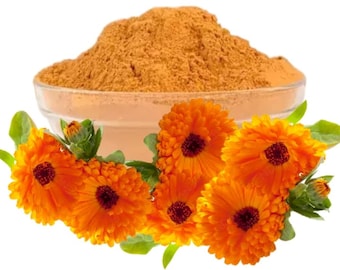 Dried Calendula Flower & Powder | Calendula Officinalis Petals | Tea, Skincare, Bath and Craft Use