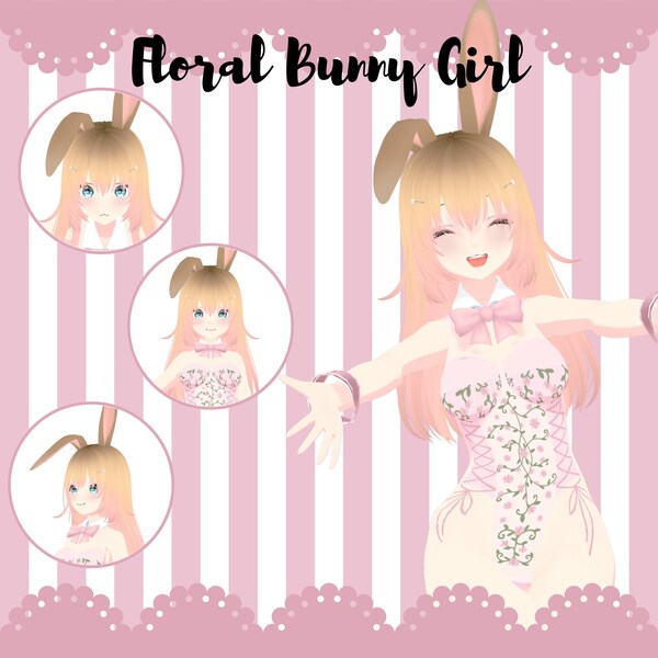 Pink Vrchat Model Vrchat Model - Etsy