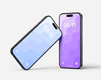 Wave iPhone & Desktop Wallpaper | Aesthetic Colorful Design (Digital Download)