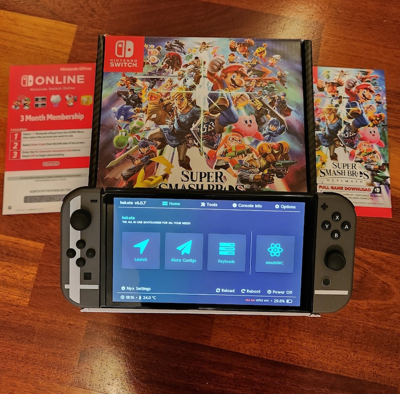 Modded Nintendo Switch OLED or Nintendo Switch Lite or Nintendo Switch