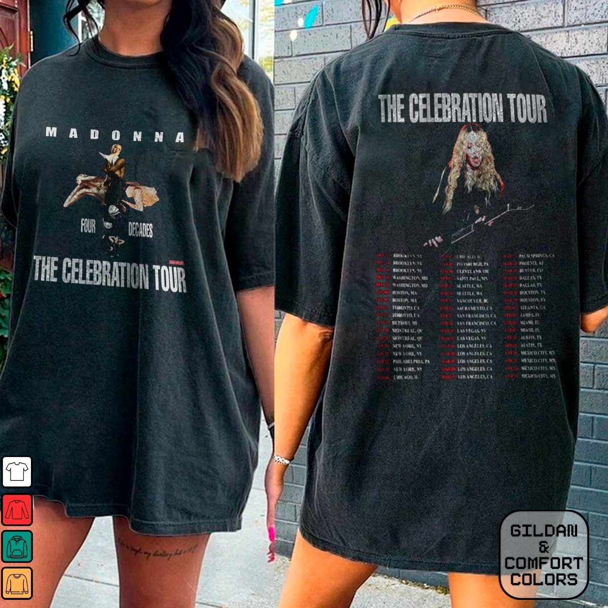 Madonna The Celebration 2024 Tour Shirt, Madonna Tour Merch, Madonna Fan Gifts