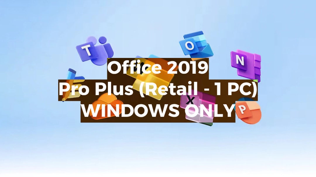 Microsoft Office 2019 Professional Plus 1 Use Windows Retail Key Word ...