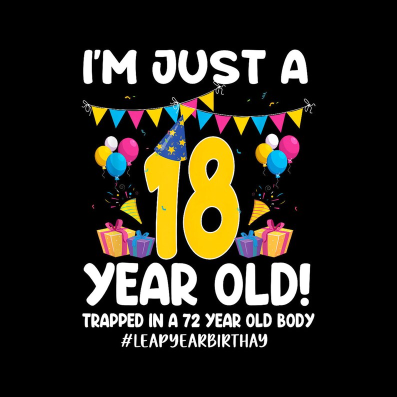 172 Leap Day 2024 72 Years Old Birthday Leap Year Feb 29th Digital PNG