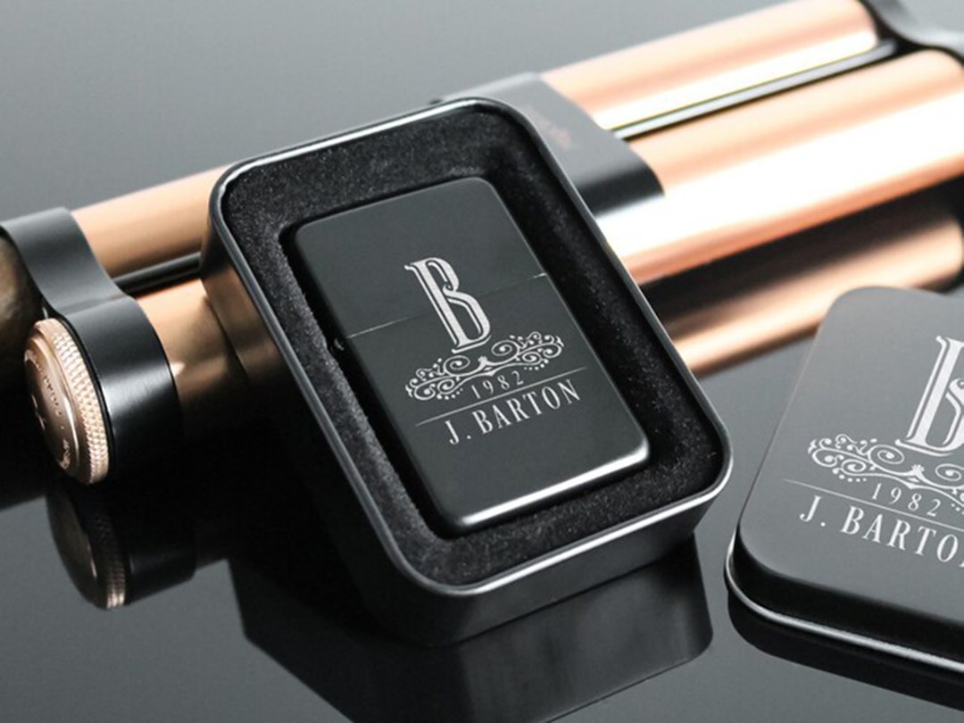 Personalized Lighters for Best Man, Engraved Silver Lighter, Groomsmen