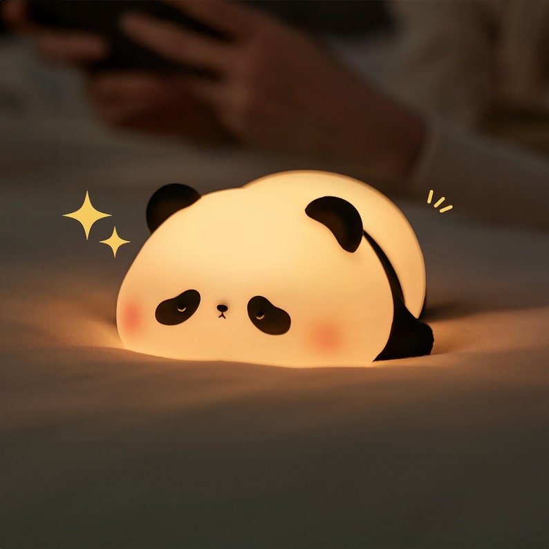 Vacclo Cute Led Room Night Light, New Cute Student Night Light, Puppy Shaped Mini Led Desk Lamp Cute Little Phone Holder, Adjustable Phone Holder, Animal Night Light For Room Decoration (Fawn, Beige