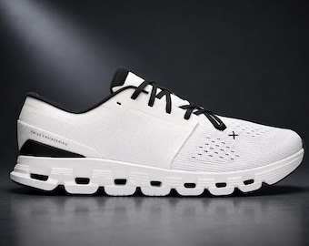 White Lightweight Running Shoes, Breathable Athletic Sneakers, Comfortable Walking Shoes, Casual Sport Trainers