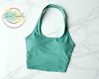 Women&#39;s Quick-Dry Sportswear Top | Halter Neck Tank with Chest Pad | Sleeveless Cross Backless Training Vest | Fitness & Workout Outfit