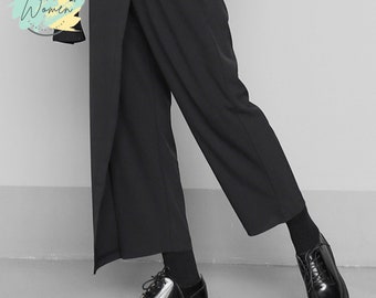 Women Pleated Trouser I High Waist Loose Fit Pants I Wide Leg Fashion Pants