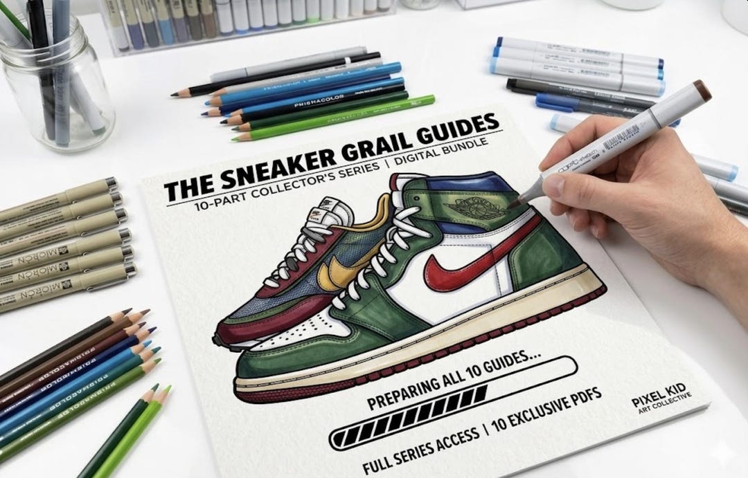 Printable Sneaker Coloring Book for Adults & Teens | 10 Hypebeast Shoe ...