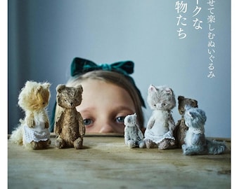 Antique small animals, stuffed animals that you can enjoy in the palm of your hand - Japanese Craft books