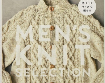 Men's knit selection available in M, L, and LL sizes - Japanese Craft Book