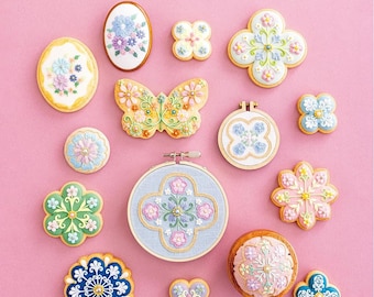Special Edition Sweets Artist KUNIKA x Totsuka Embroidery Cute Cookie Embroidery - Japanese Craft Book