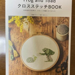 Borduurboek kikker en pad - Japans knutselboek