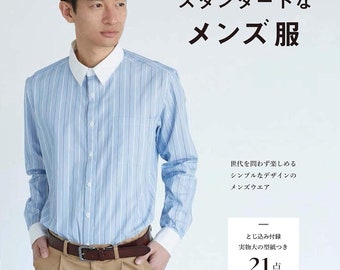 Chemise de couture standard pour hommes, pantalon, blouson pour homme, taille S - LL - livre d'artisanat japonais