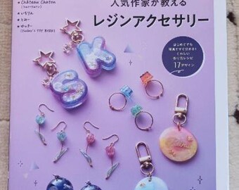 Resin accessories taught by popular artists - Japanese Craft Book