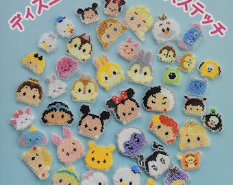 Disney characters Tsum Tsum Bead Stitch Book - Japanese Craft Book*