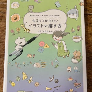 Hoe teken je losse en schattige illustraties Japans knutselboek Shirokumananamin Illustratie maken cadeaubon Balpen