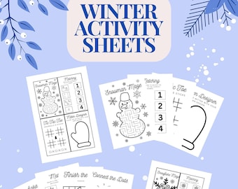 Actividades de invierno, Juegos de invierno para niños, Aula de invierno, Ideas de invierno para niños - DESCARGA DIGITAL INSTANTÁNEA