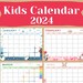 Printable Calendars, Kids Printable Calendars, 2024 Calendars, Kids ...