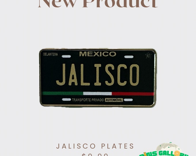 Jalisco License Plates Hat Pin.