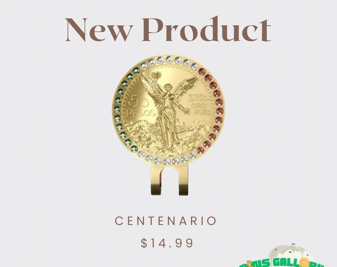 Centenario Gold Coin Hat Clip (BLIP)