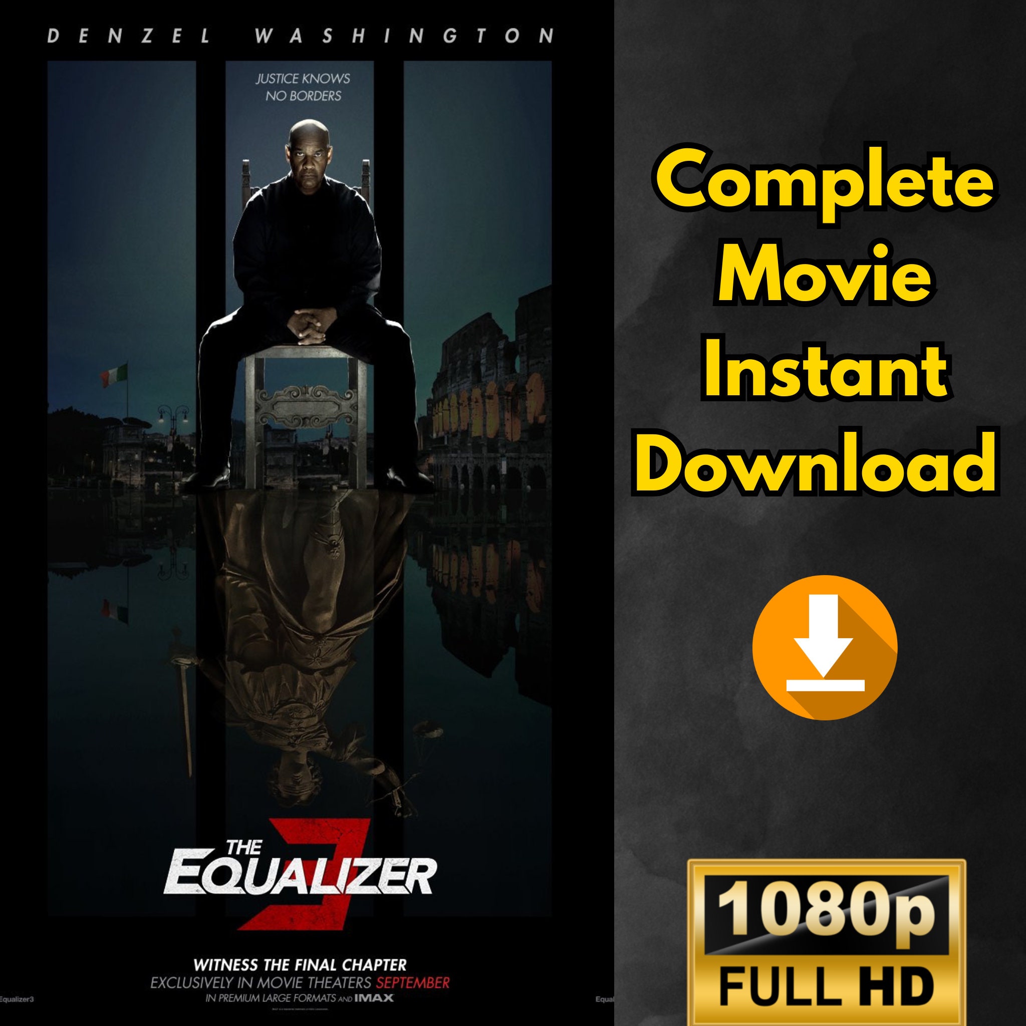 The Equalizer 3 Movie Instant Download Full HD 1080p No Ads Etsy
