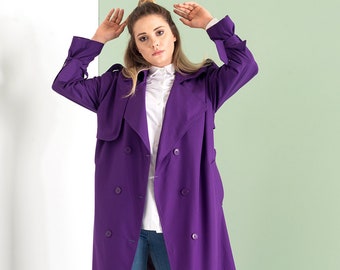 Trench oversize Arrow Violet pour femme