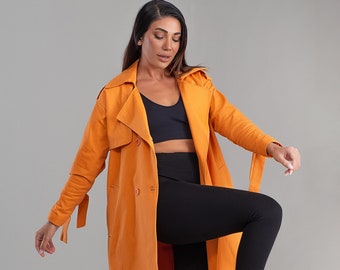 Arrow Women Oversize Trenchcoat Orange