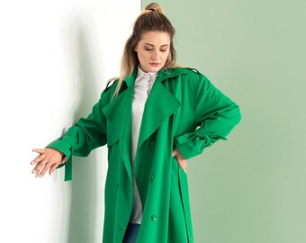 Arrow Women Oversize Trenchcoat Green