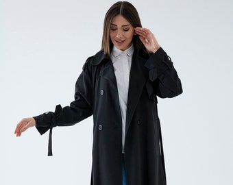 Arrow Women Oversize Trenchcoat Black