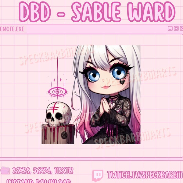 Dead by Daylight - Sable Ward - Totem | New Surv | Twitch chibi chubby Emote | Disord