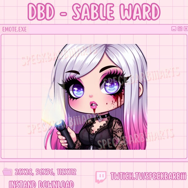 Dead by Daylight - Sable Ward - Taschenlampe | New Surv | Twitch chibi chubby Emote | Disord