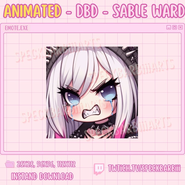 Dead by Daylight - Sable Ward - ANIMIERT - RAGE QUIT | New Surv | Twitch chibi chubby Emote | Disord