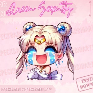 Sailor Moon - Queen Serenity - LOL | Usagi Tsukino | Twitch chibi emote | Discord