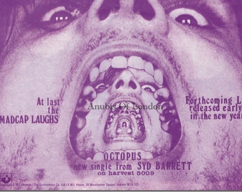 SYD BARRETT The Madcap Laughs - high quality A2 art poster - psych