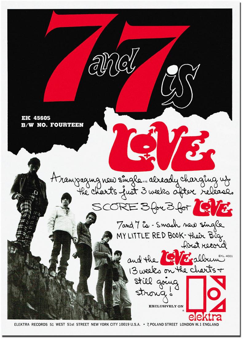LOVE - 7 and 7 Is - プロモーションポスター - A1ポスター - サイケ 