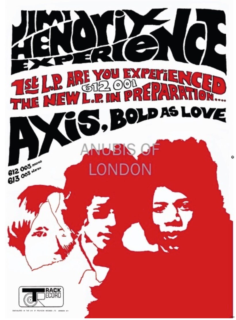 JIMI HENDRIX Axis Bold as Love Promo Poster Highquality A2 Art Poster