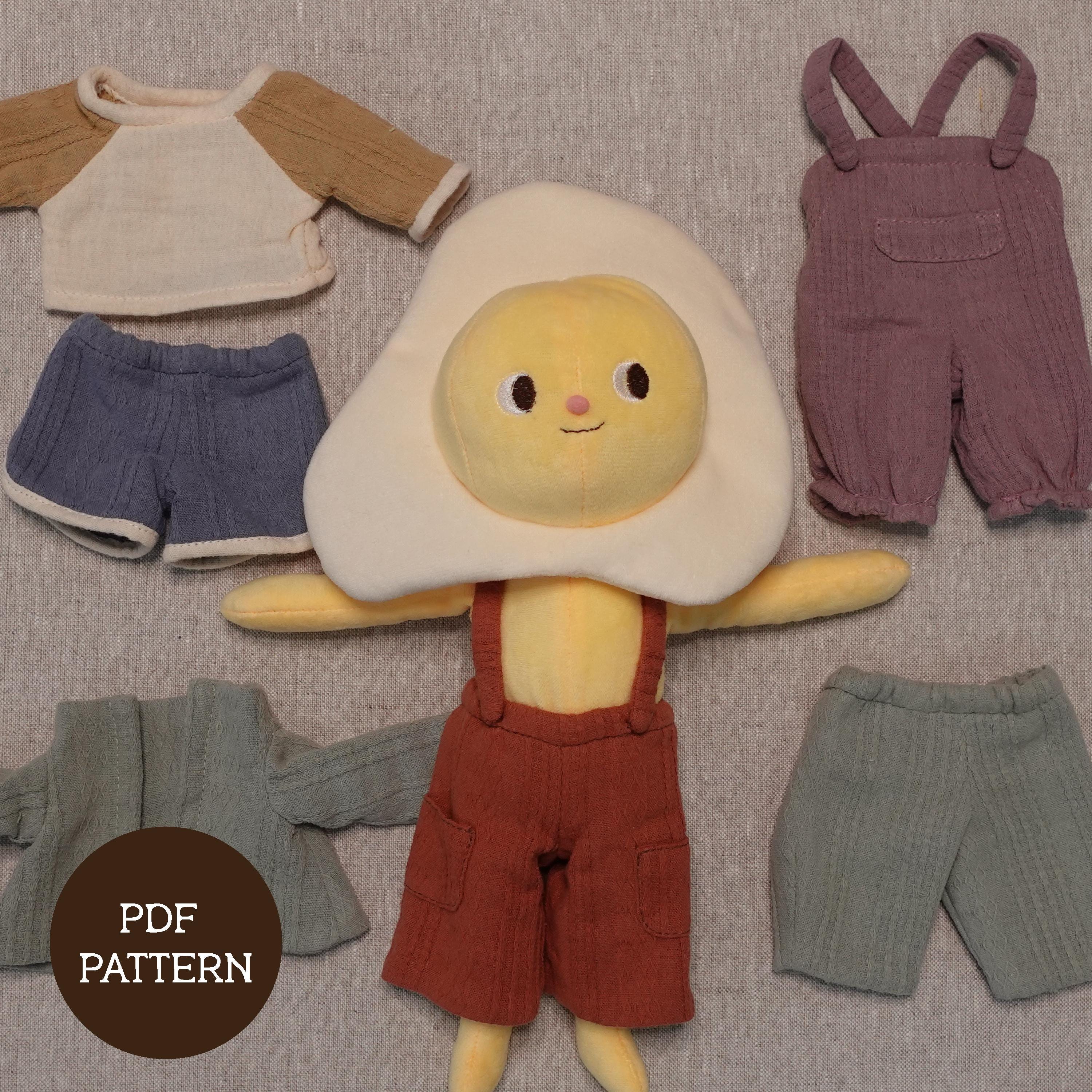 ぬいぐるみ衣装セット – 4種類の組み合わせが可能な人形用服 – PDF