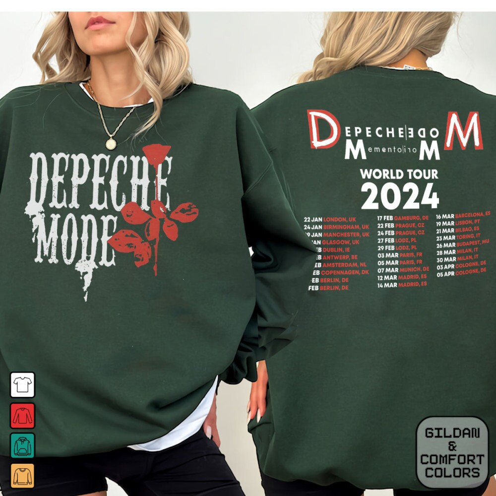 Depeche Mode Tour T-Shirt, Depeche Mode Tour 2024 Sweatshirt