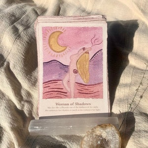 Cartas de afirmación de la diosa: Mujer de las sombras