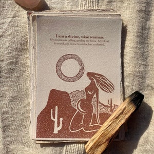 Mantra Meditation & Affirmation Cards: I am a divine wise woman