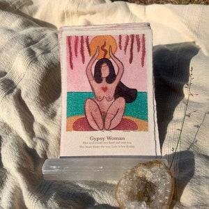 Tarjetas de afirmación de la diosa: Mujer gitana