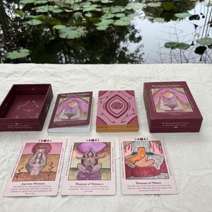 5- Card Oracle Reading The Rising Feminine Oracle Deck Within 24 Hours Energy Healing Altar Cards Ceremonial Gift Witch Womb Psychic Tarot