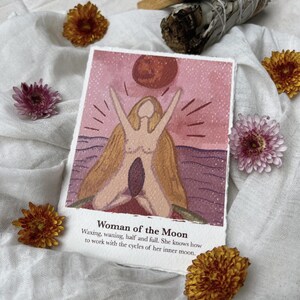 Cartas de afirmación de la diosa: Mujer de la Luna