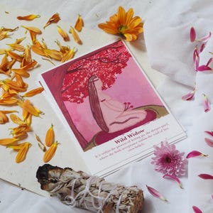 Rising Feminine Altar Card: Woman Print, Ceremonial Art