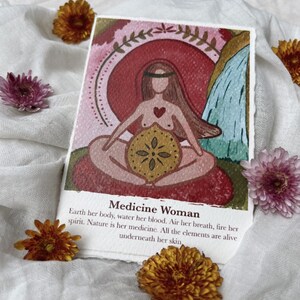 Cartas de Afirmación de la Diosa: Mujer Medicina
